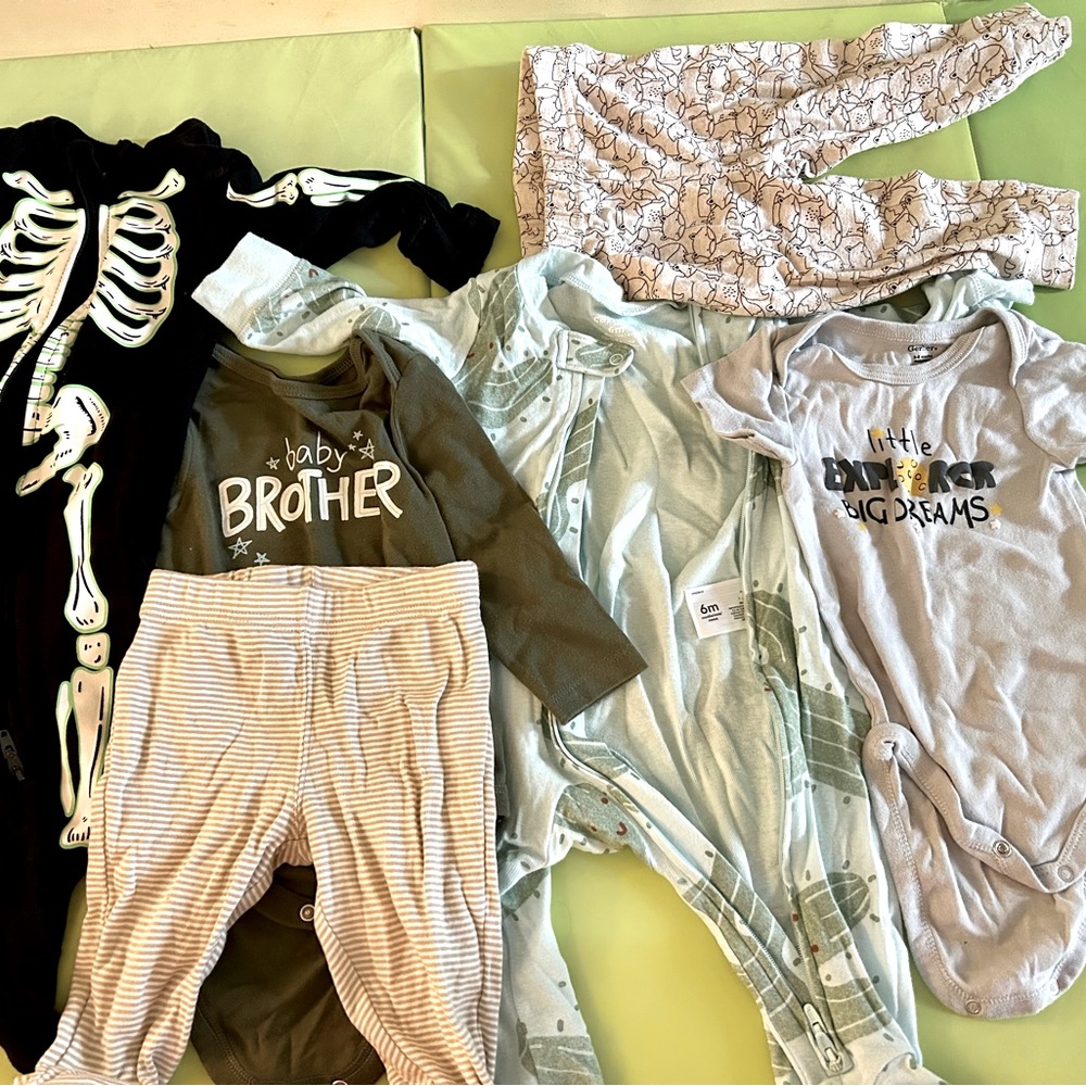 Baby boy clothes - size 6-9 months- ready for thanksgiving & Halloween!